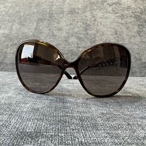 Christian Dior Dark Brown Tortoiseshell Coquette Sunglasses